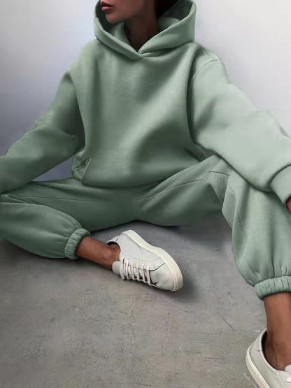 Ensemble deux pièces mode Sweat à capuche Décontracté Chic