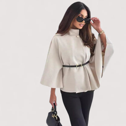 Veste élégante pour femme à motif papillon avec ceinture