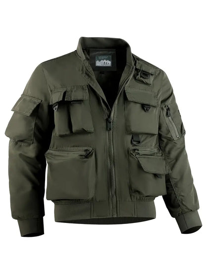 Veste cargo pour hommes Multi-poches Fonctionnelle