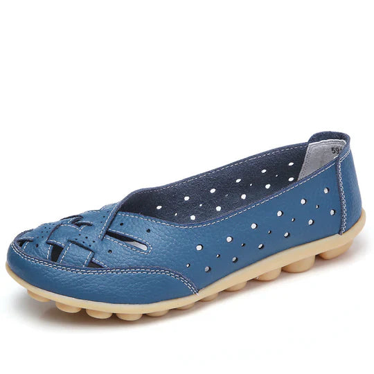 Ballerines confortables en cuir pour femme