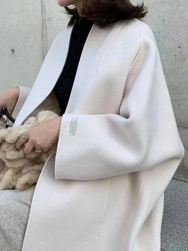 Lisi - Manteau long en laine élégant pour femme