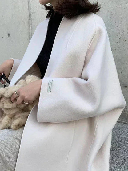 Lisi - Manteau long en laine élégant pour femme