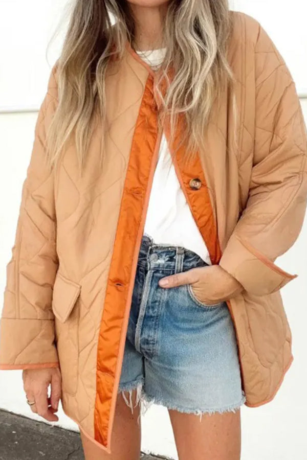 Veste en coton confortable et colorée avec poche