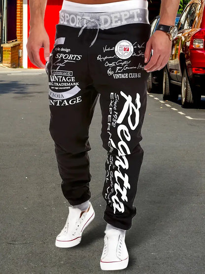 Pantalon d'entraînement sportif homme avec cordon de serrage
