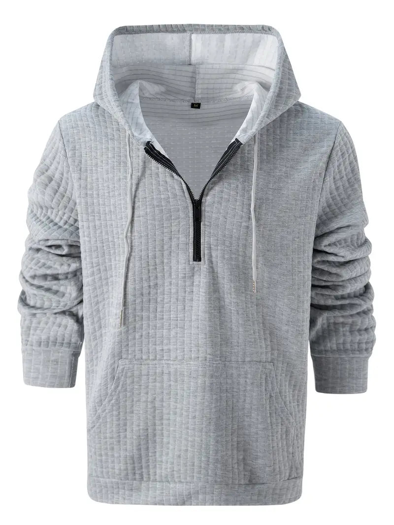 Sweat à capuche léger gaufré pour homme Sportif