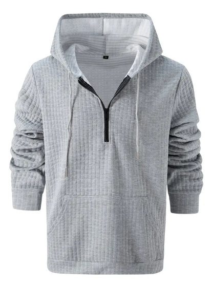 Sweat à capuche léger gaufré pour homme Sportif