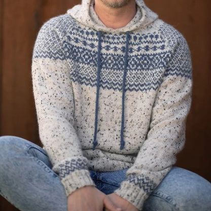 Sweat à capuche pour homme style rétro
