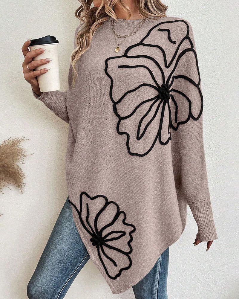 Veste sweat douillette manches chauve-souris