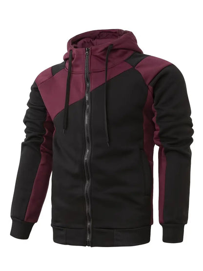 Sweat à capuche homme style color block