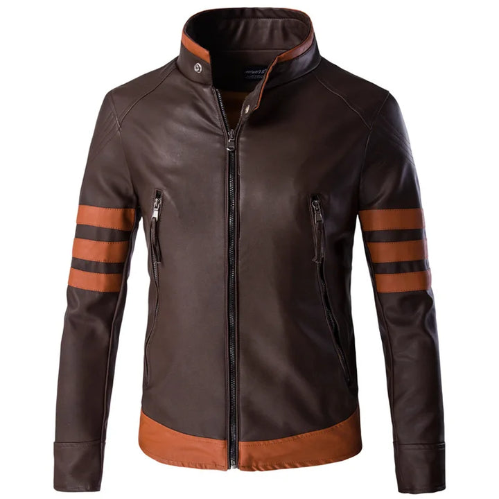 Stilvolle Lederjacke Herren Exklusiv Design - IdealeKleiden