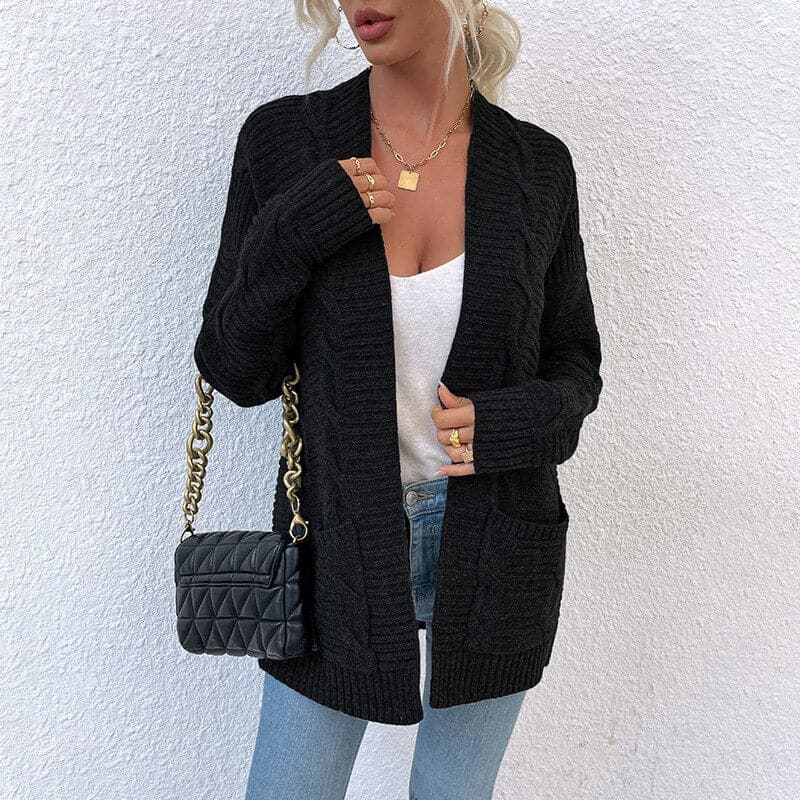 Cardigan douillet pour femmes avec poches
