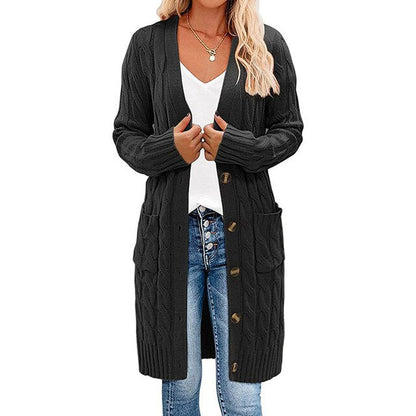 Long cardigan enveloppant femme, maille, design élégant