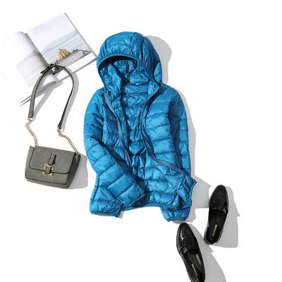 Veste d'automne Parka d'hiver chaude rembourrée à capuche