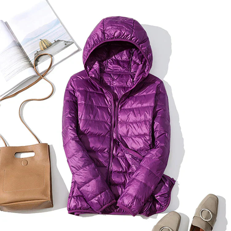 Veste d'automne Parka d'hiver chaude rembourrée à capuche
