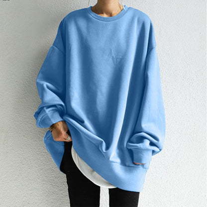 Pull col rond confortable pour femme