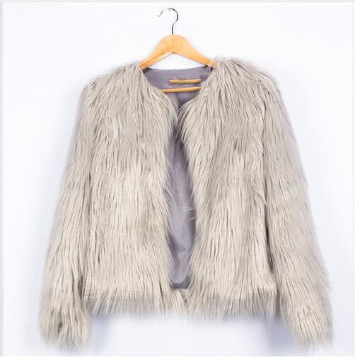 Veste femme en fausse fourrure Coupe ample et douce Design élégant