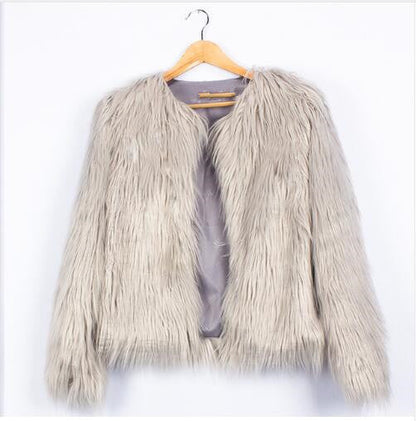 Veste femme en fausse fourrure Coupe ample et douce Design élégant