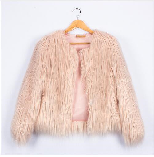 Veste femme en fausse fourrure Coupe ample et douce Design élégant