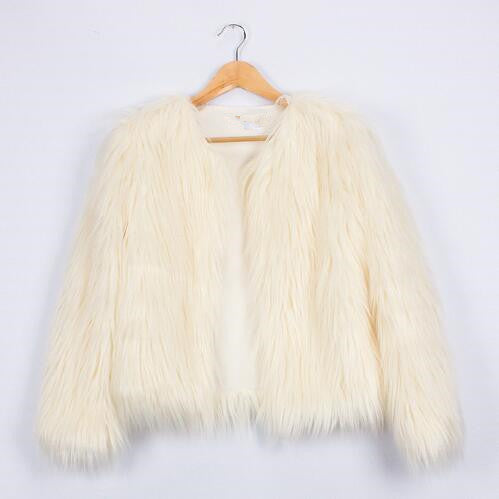 Veste femme en fausse fourrure Coupe ample et douce Design élégant