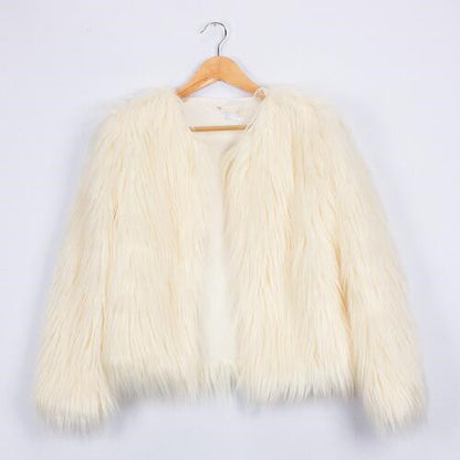 Veste femme en fausse fourrure Coupe ample et douce Design élégant