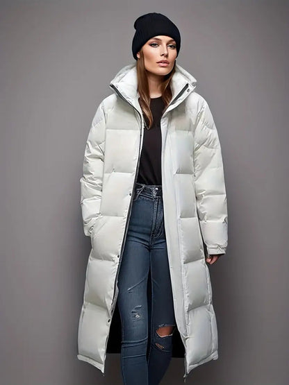 Doudoune femme chaude à capuche pour l'hiver