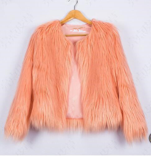 Veste femme en fausse fourrure Coupe ample et douce Design élégant