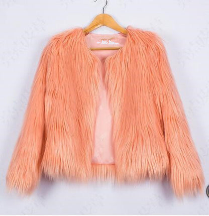 Veste femme en fausse fourrure Coupe ample et douce Design élégant