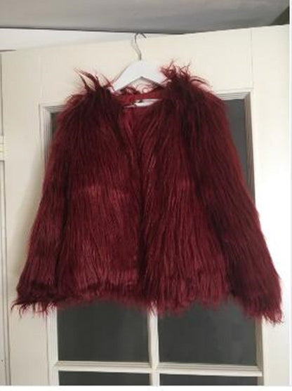 Veste femme en fausse fourrure Coupe ample et douce Design élégant
