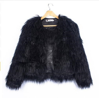 Veste femme en fausse fourrure Coupe ample et douce Design élégant