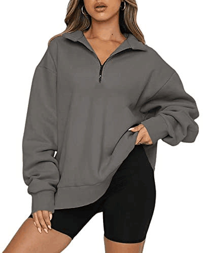 Sweat-shirt pour femme avec col Modern