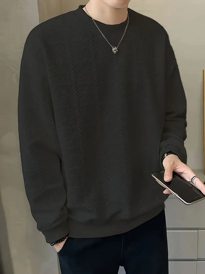 Pull en maille gaufrée tendance pour homme
