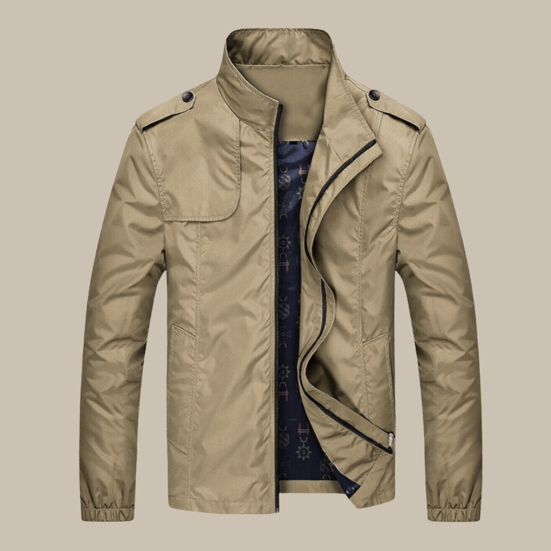 Veste d'automne pour homme, col style Oxford