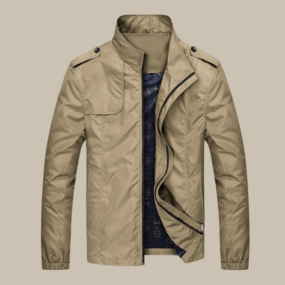 Veste d'automne pour homme, col style Oxford