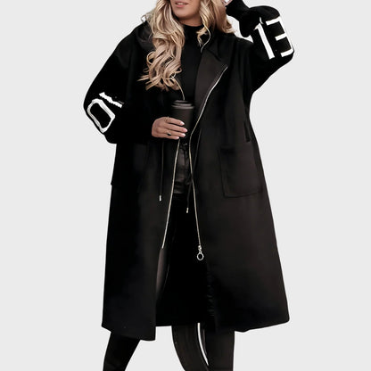 Veste à capuche femme, tricot manches chaudes