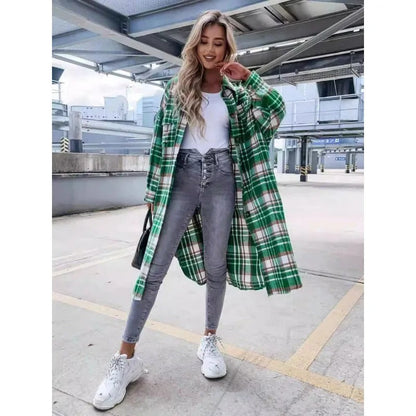 Chemise en flanelle à carreaux moderne
