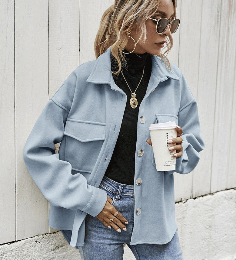 Veste femme grande taille douce avec grandes poches