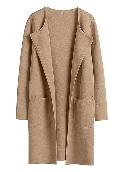Manteau Femme Longueur Genou Coupe Ample