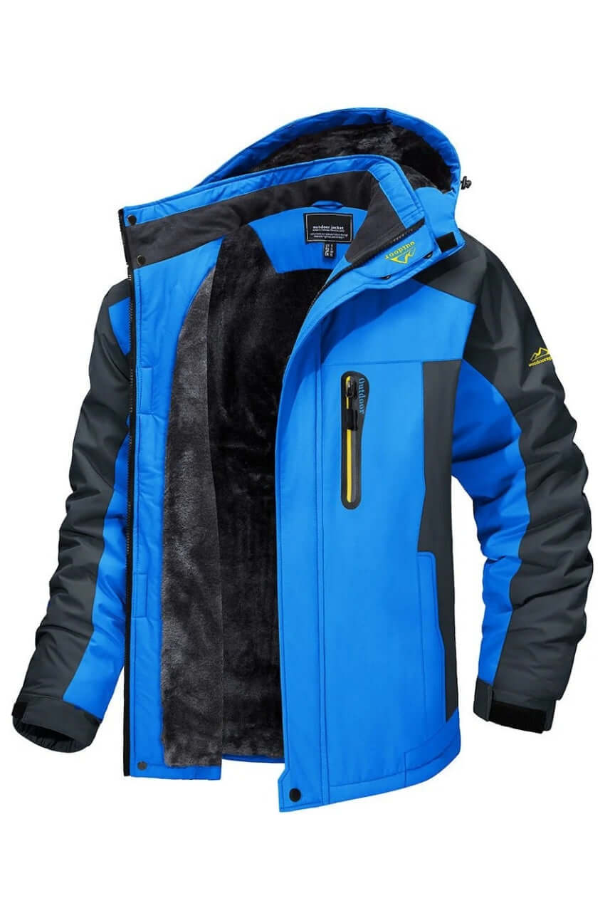 Veste d'hiver imperméable homme isolation polaire