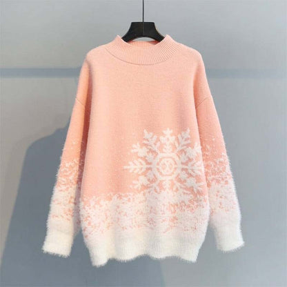 Pull de Noël élégant pour femmes - Motif tricoté