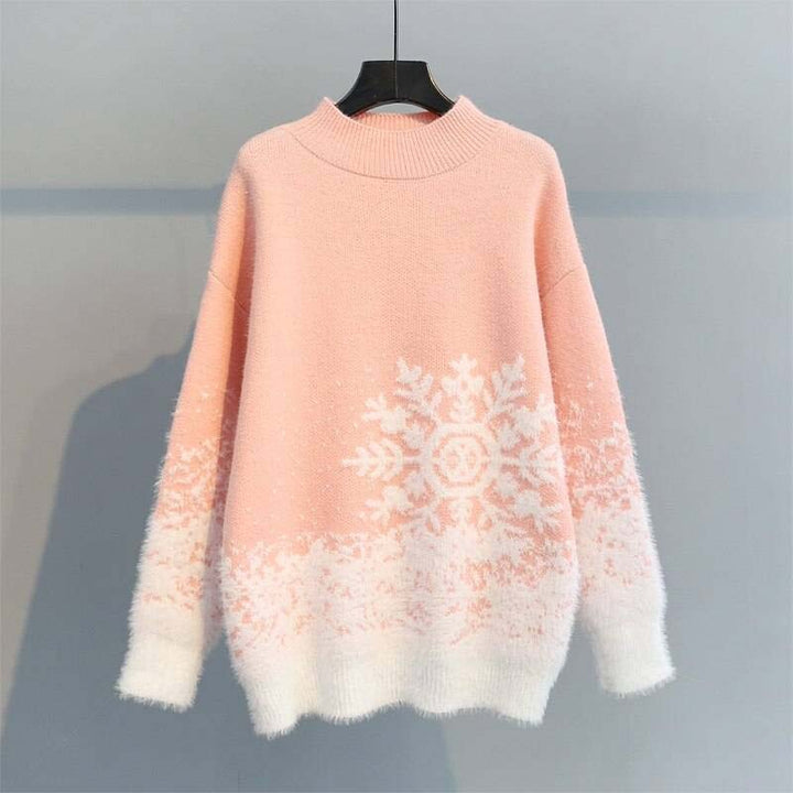 Pull de Noël élégant pour femmes - Motif tricoté