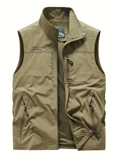 Gilets cargo pour hommes Poches zippées Outdoor