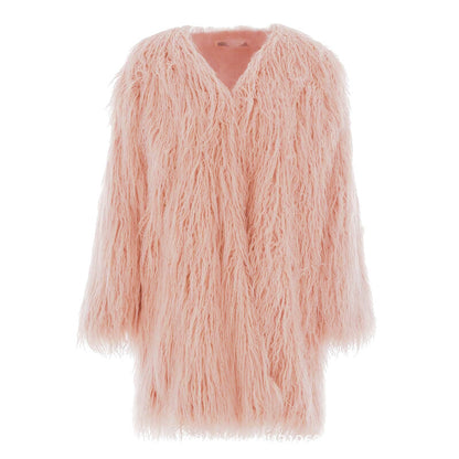 Manteau d'hiver femme doux moelleux long
