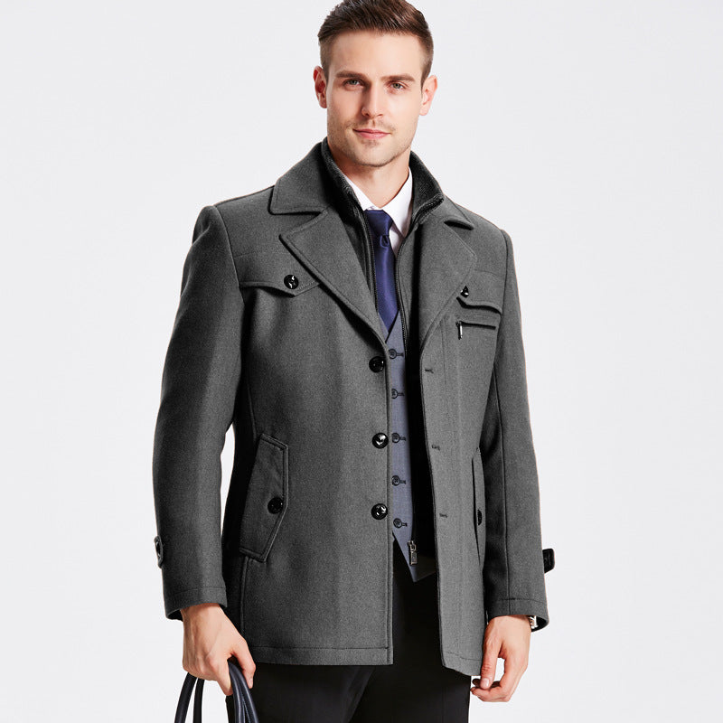 Manteau stylé en laine Darius
