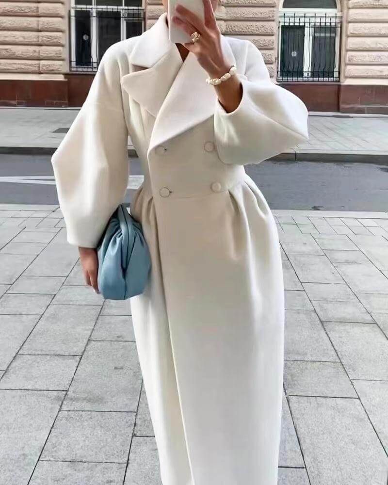 Manteau élégant pour femme Manches longues Style hivernal