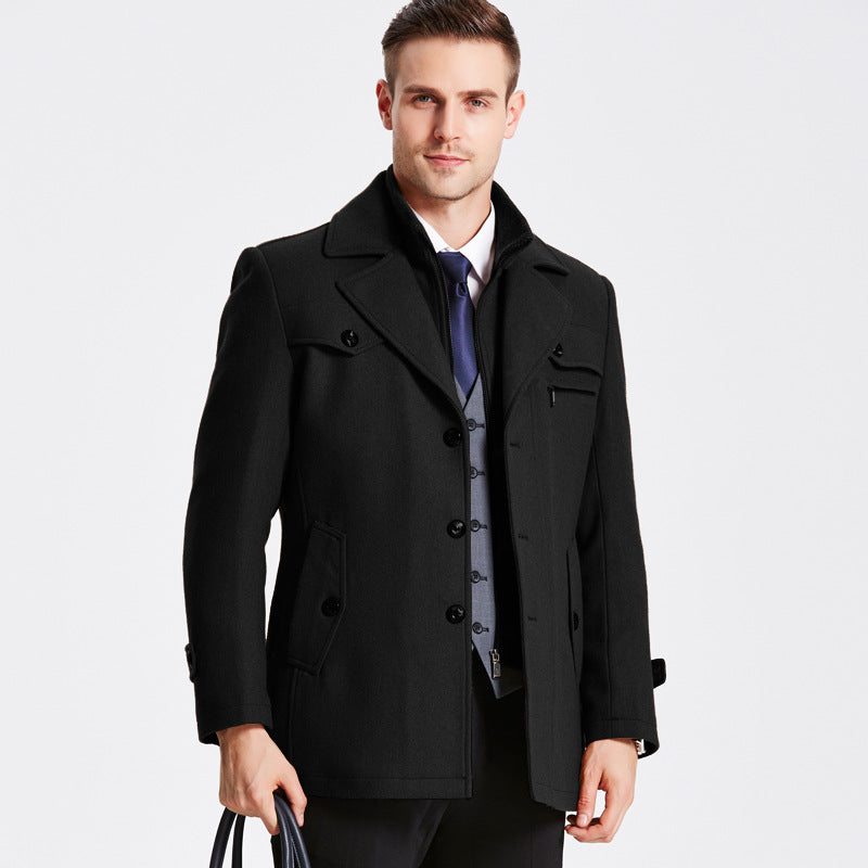 Manteau stylé en laine Darius