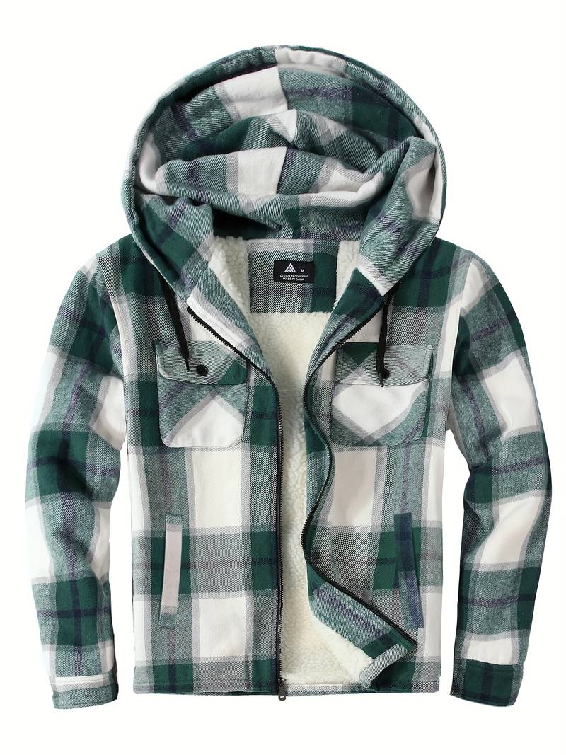Pull confortable pour homme avec capuche et fermeture éclair