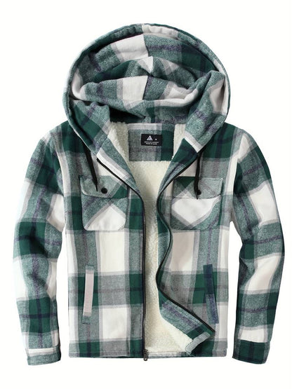 Pull confortable pour homme avec capuche et fermeture éclair