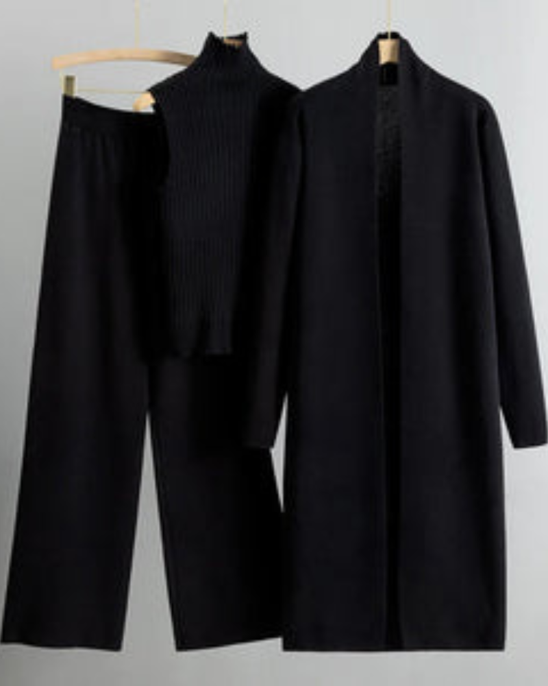 Ensemble robe 3 pièces élégant pour femme