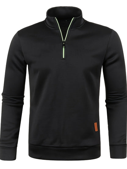 Pull homme chaud zippé hiver