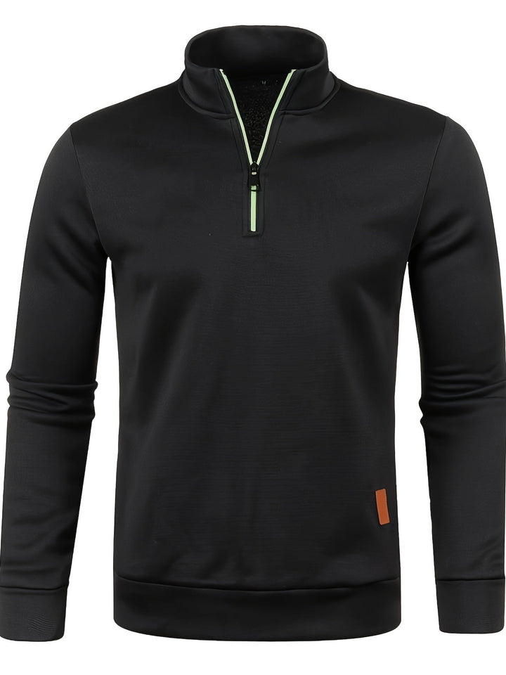 Pull homme chaud zippé hiver